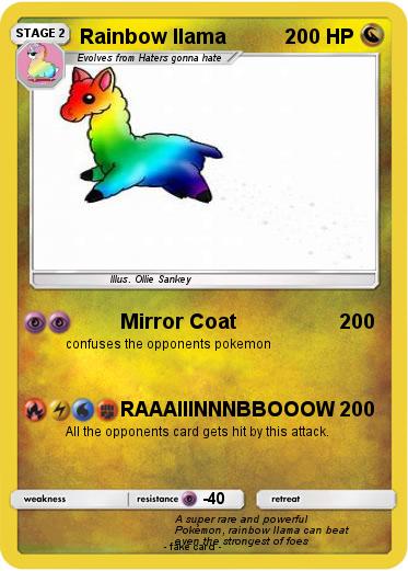Pokemon Rainbow llama