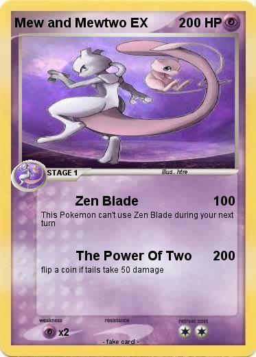 Pokemon Mew and Mewtwo EX