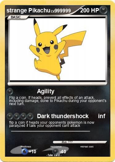 Pokemon strange Pikachu