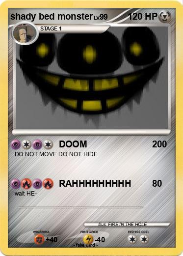 Pokemon shady bed monster