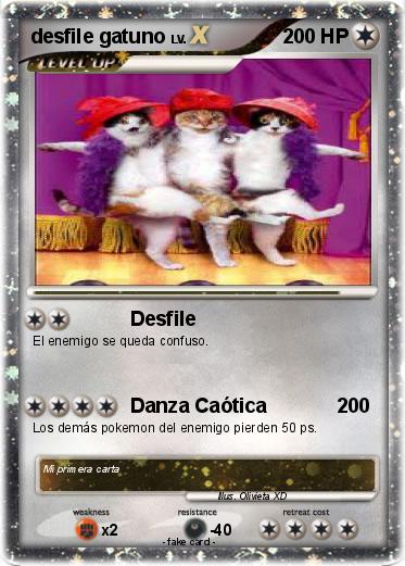 Pokemon desfile gatuno
