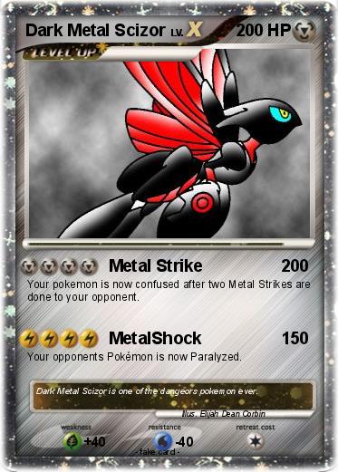 Pokemon Dark Metal Scizor