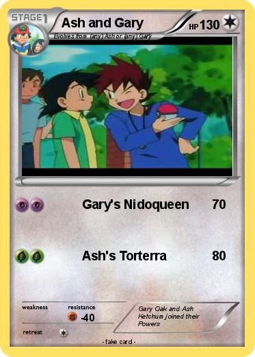 Pokemon Ash and Gary