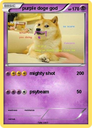 Pokemon purple doge god