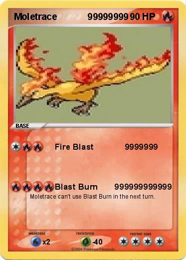 Pokemon Moletrace            99999999