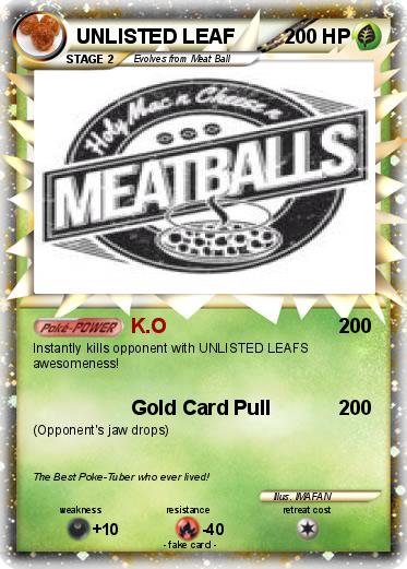 Pokemon UNLISTED LEAF