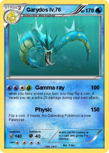 Pokemon Garydos lv,76
