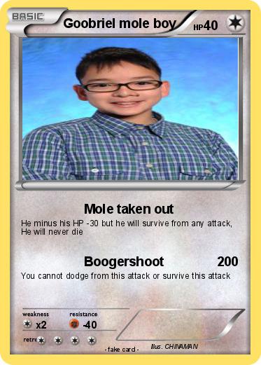 Pokemon Goobriel mole boy