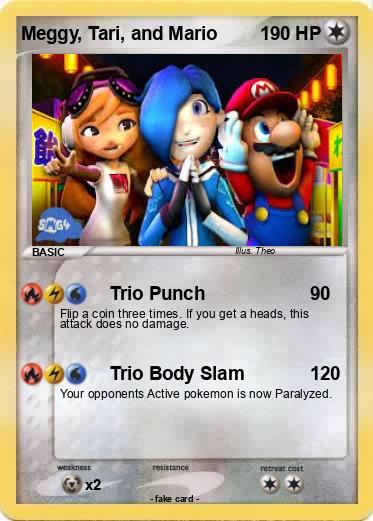 Pokemon Meggy, Tari, and Mario