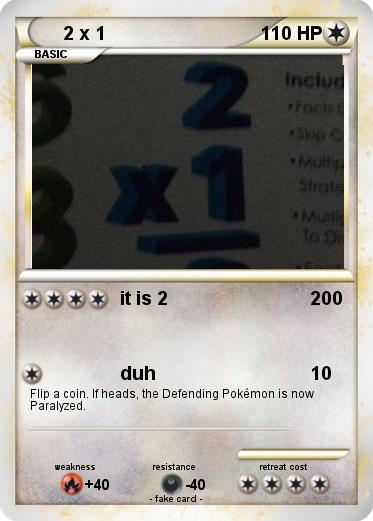 Pokemon 2 x 1