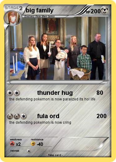 Pokemon big family