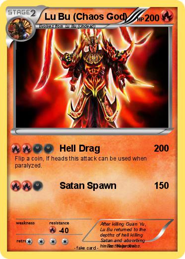 Pokemon Lu Bu (Chaos God)