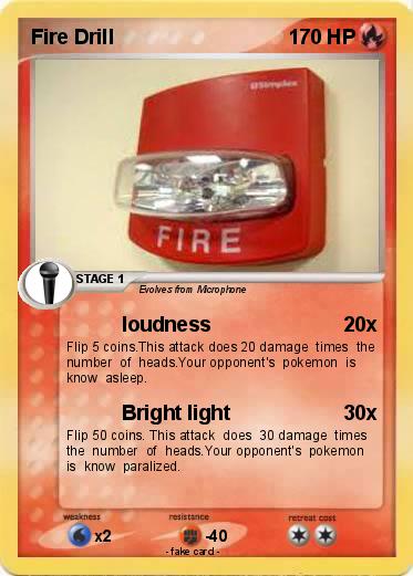 Pokemon Fire Drill