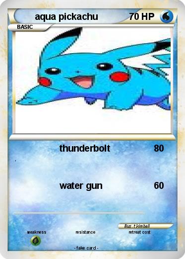 Pokemon aqua pickachu