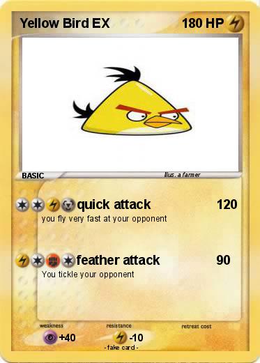 Pokemon Yellow Bird EX
