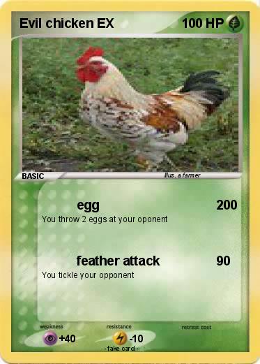 Pokemon Evil chicken EX