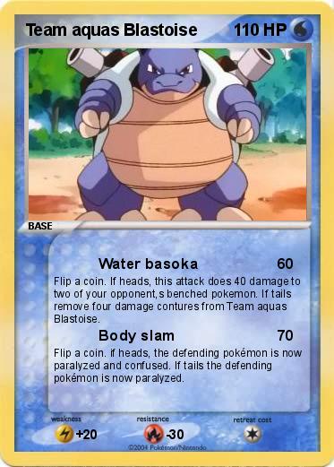 Pokemon Team aquas Blastoise