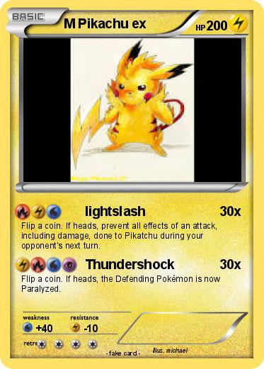 Pokemon M Pikachu ex