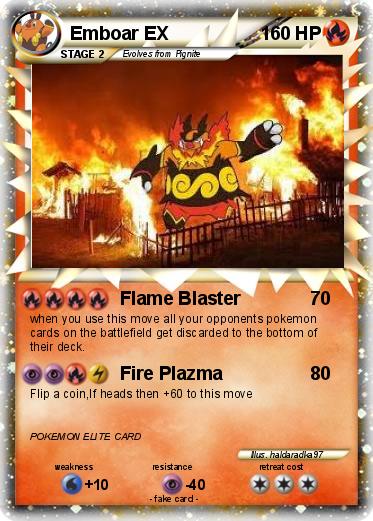 Pokemon Emboar EX
