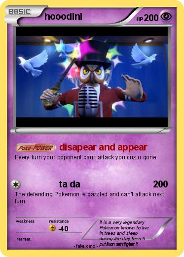 Pokemon hooodini