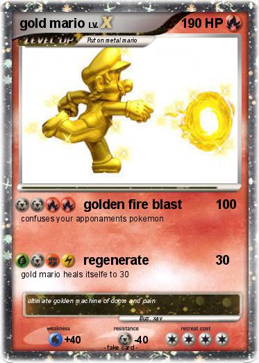 Pokemon gold mario