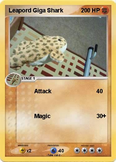 Pokemon Leapord Giga Shark