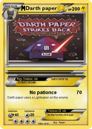 Pokemon Darth paper