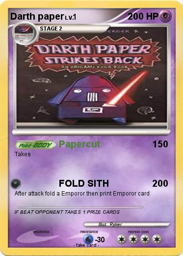 Pokemon Darth paper