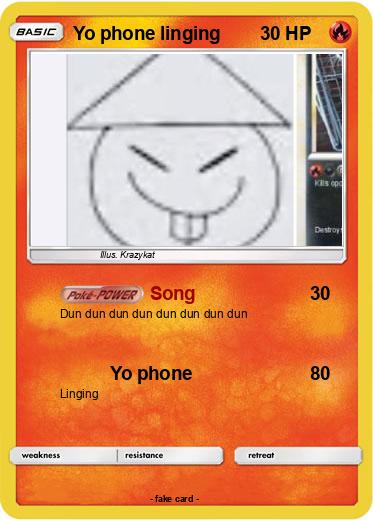 Pokemon Yo phone linging