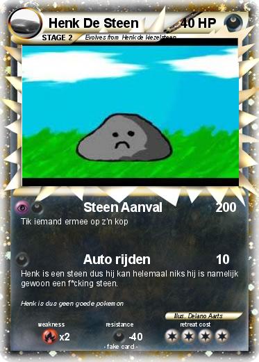 Pokemon Henk De Steen