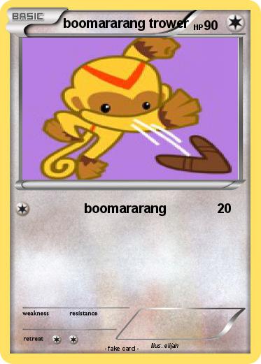Pokemon boomararang trower