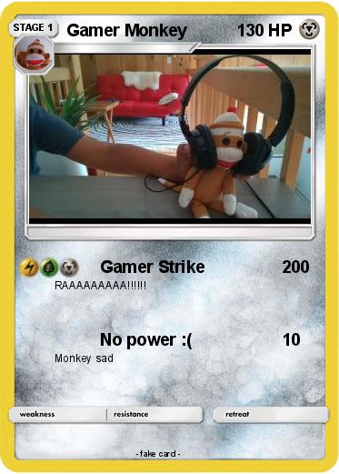 Pokemon Gamer Monkey