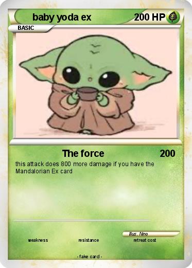 Pokemon baby yoda ex
