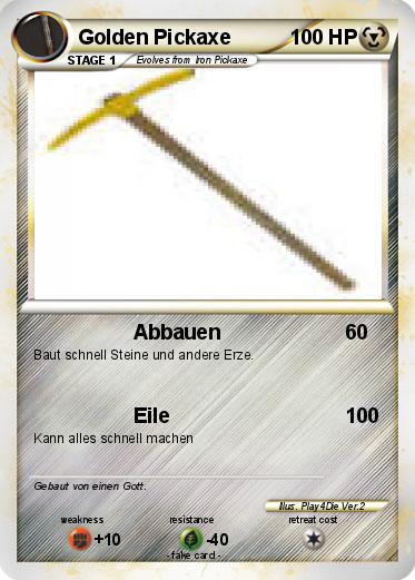 Pokemon Golden Pickaxe