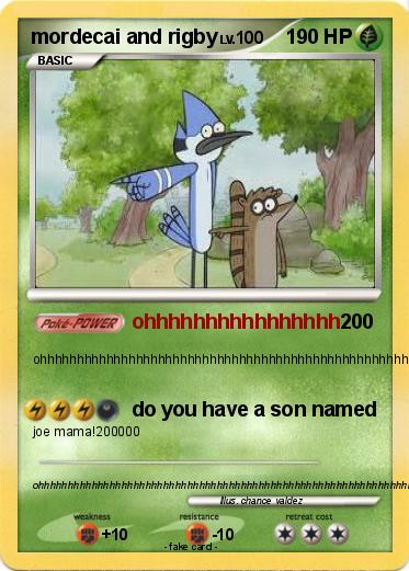 Pokemon mordecai and rigby
