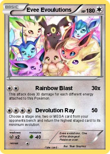 Pokemon Evee Evoulutions