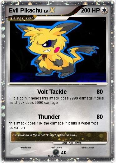 Pokemon Evil Pikachu