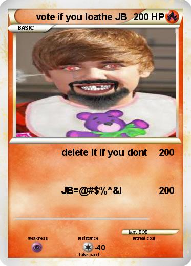Pokemon vote if you loathe JB
