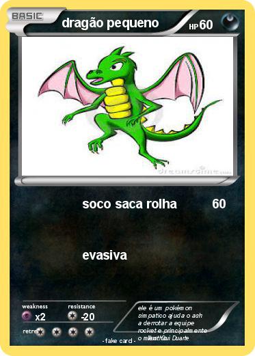 Pokemon dragão pequeno