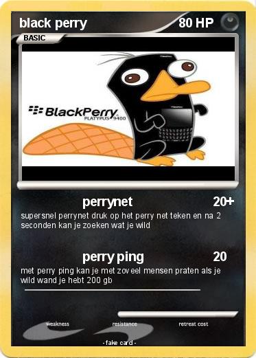 Pokemon black perry