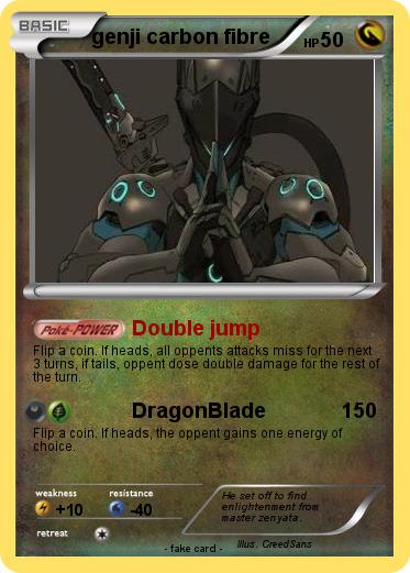 Pokemon genji carbon fibre