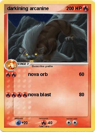 Pokemon darkining arcanine