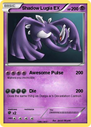 Pokemon Shadow Lugia EX