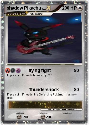 Pokemon shadow Pikachu