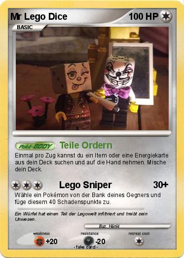 Pokemon Mr Lego Dice