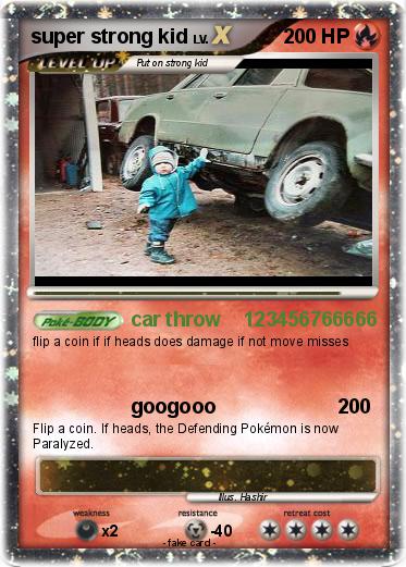 Pokemon super strong kid