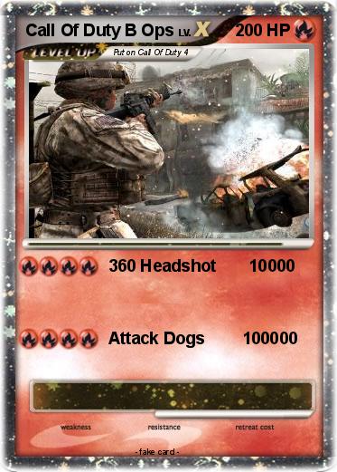 Pokemon Call Of Duty B Ops