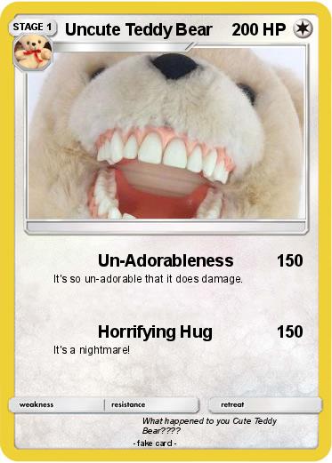 Pokemon Uncute Teddy Bear