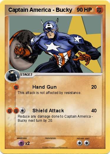 Pokemon Captain America - Bucky