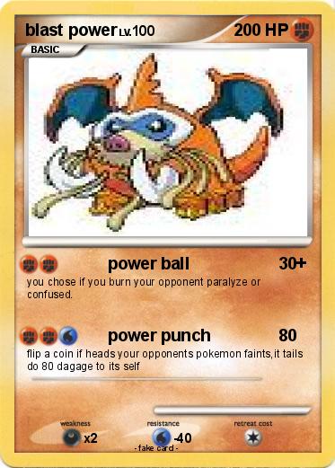Pokemon blast power